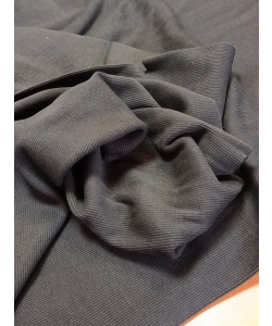 Ściągacz bawełniany prążek do wykończenia bluzy dresowej - czarny